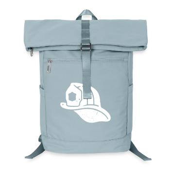 US Firefighter Helmet Vintage Grunge Vector - Laptop Backpack - ice blue - Front