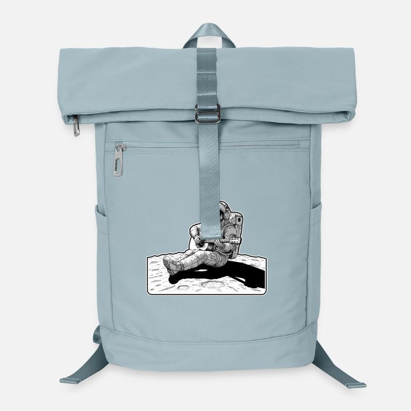 Astronaut Music Guitar Moon Laptop Backpack