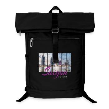 Souvenir du Vietnam de Saigon (Ho Chi Minh-Ville) - Sac à dos ordinateur - noir - Devant