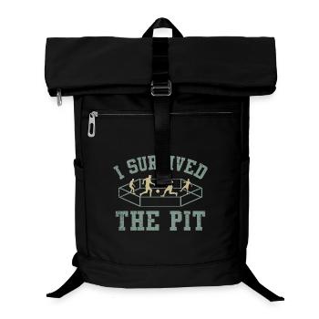 Ich habe den Grubenring überlebt - Laptop-Rucksack  - Schwarz - Vorne