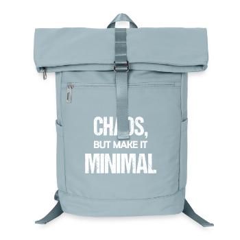 Chaos Mais rends-le minimal drôle à dire - Sac à dos ordinateur - bleu glacier - Devant