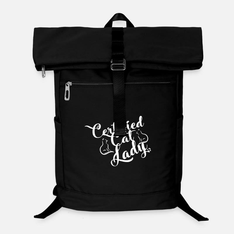 Cat Lady T Shirt Sac à dos ordinateur