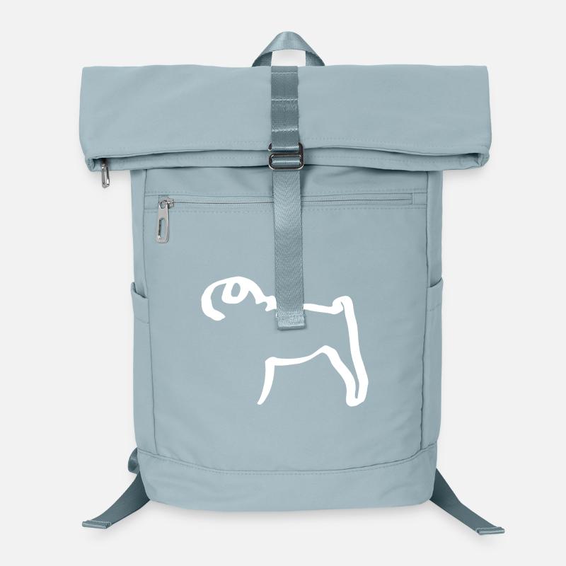 Line Pug Laptop Backpack