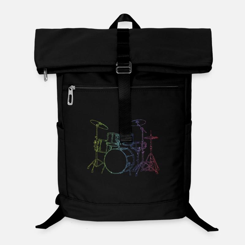 Drumset Sticks Schlagzeuger Schlagzeug Drummer Laptop-Rucksack 