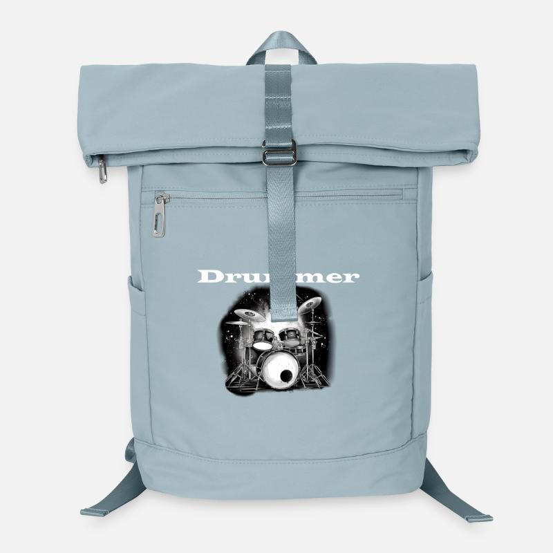 Drummer weiß Laptop-Rucksack 