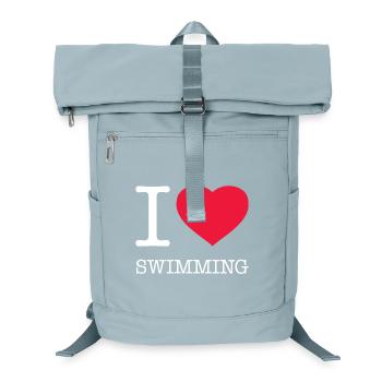 I LOVE SWIMMING Schwimmen - Laptop Backpack - ice blue - Front