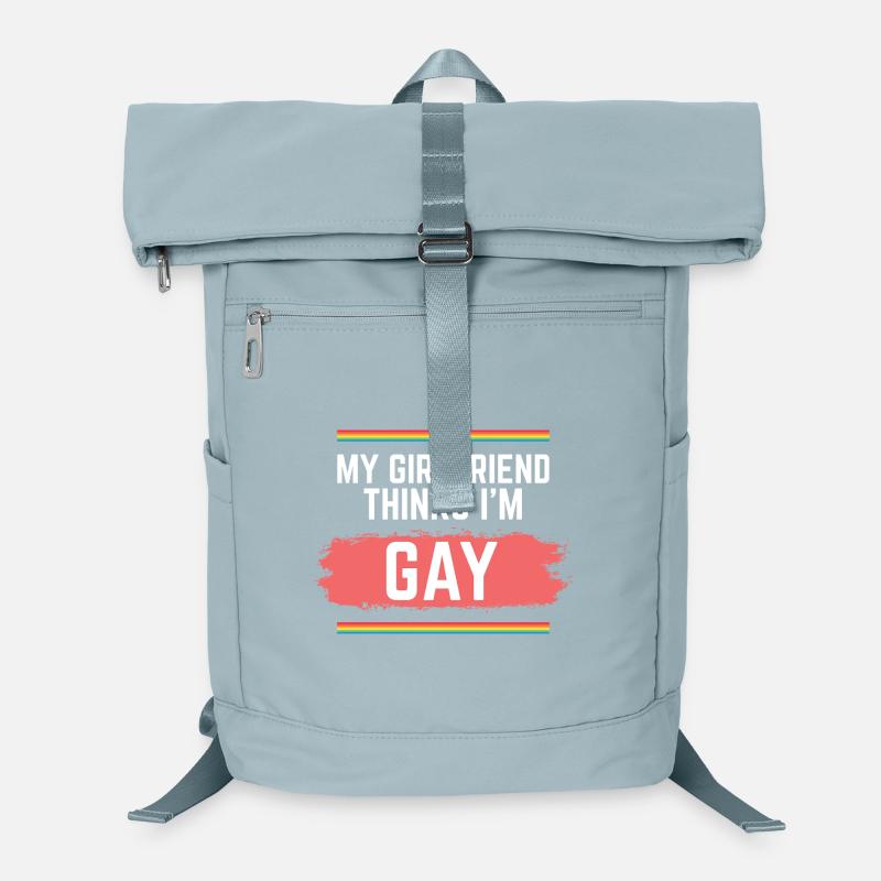 Pride Rainbow My Girlfriend Thinks I'm Gay Laptop Backpack