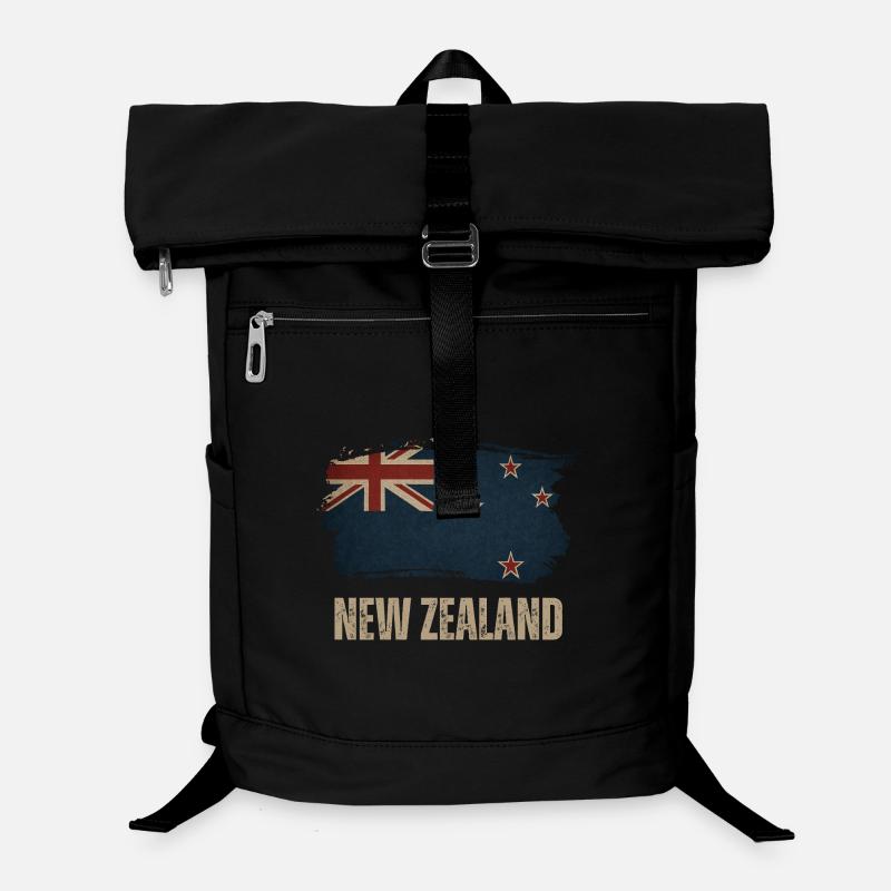 Grunge Neuseeland Flagge Laptop-Rucksack 