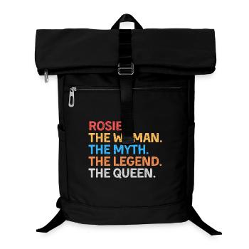 Rosie Die Frau Der Mythos Die Legende Die Königin - Laptop-Rucksack  - Schwarz - Vorne