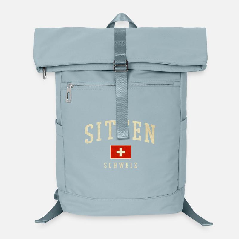 Sitten Schweiz – Flaggenmotiv mit Lokalstolz Laptop-Rucksack 
