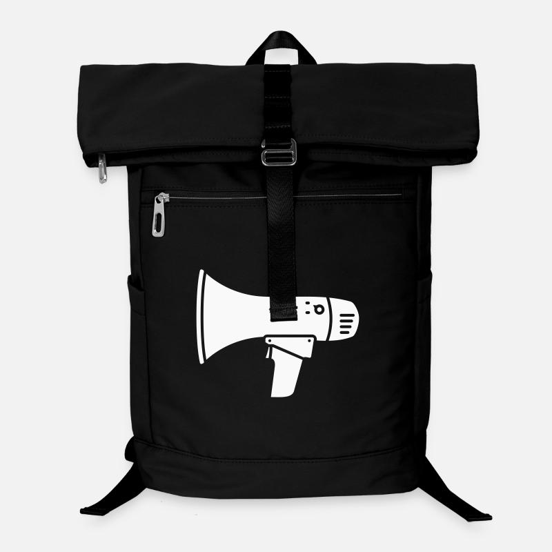 Ultras de démonstration bruyante du mégaphone - Sac à dos ordinateur - noir