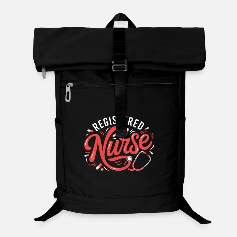 Registrierte Pflegekraft Motiv Stethoskop Laptop-Rucksack 
