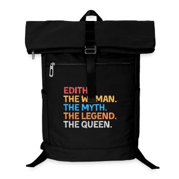 Edith Die Frau Der Mythos Die Legende Die Königin - Laptop-Rucksack  - Schwarz - Vorne