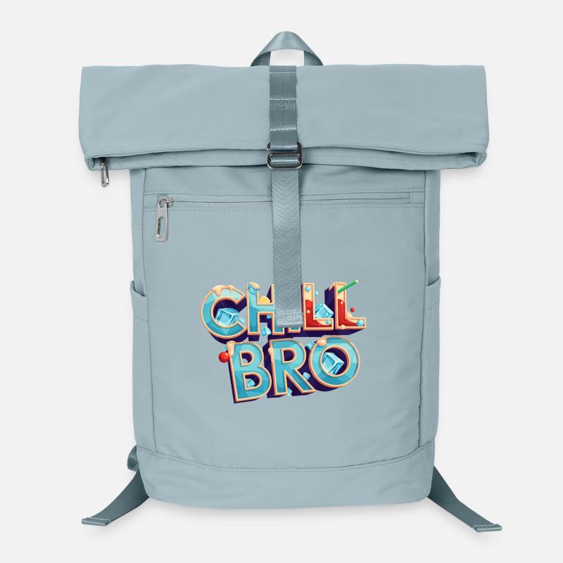 Lettrage Chill Bro Cocktail Sac à dos ordinateur