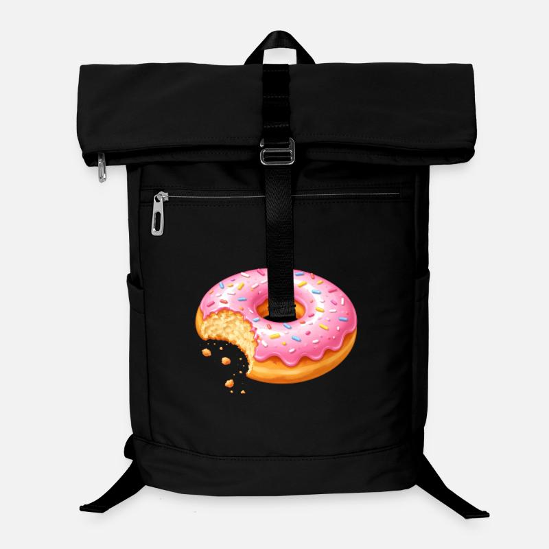 Donut mit Biss – Süßes Dessert Design   Laptop-Rucksack 