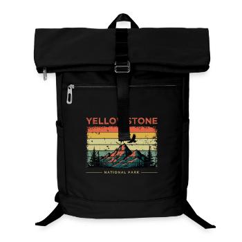 Yellowstone National Park Retro - Laptop Backpack - black - Front