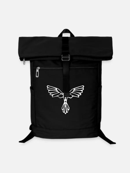 The flight of the white bird - Laptop Backpack - black