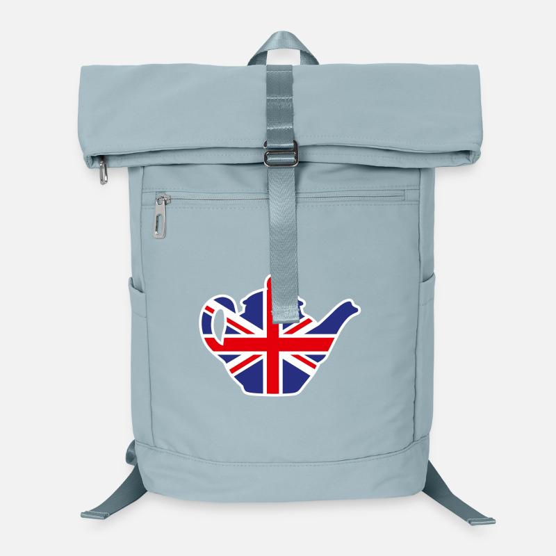 Théière britannique du Royaume-Uni Union Jack UK Sac à dos ordinateur