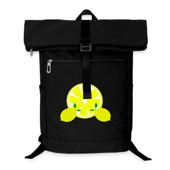 Zitrone Limone Limette - Laptop-Rucksack  - Schwarz - Vorne
