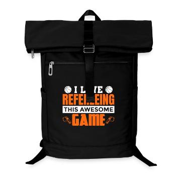 Basketball Schiedsrichter - Laptop-Rucksack  - Schwarz - Vorne