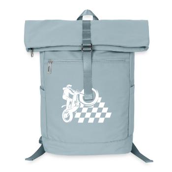 Motorrad, Biker, Motocross - Laptop-Rucksack  - Eisblau - Vorne