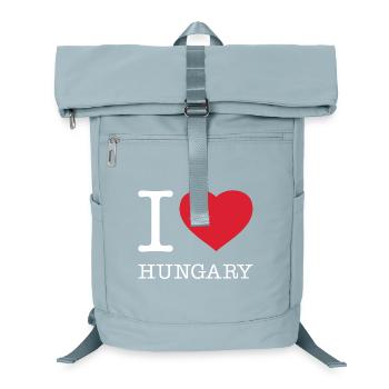 I LOVE HUNGARY Ungarn - Laptop-Rucksack  - Eisblau - Vorne