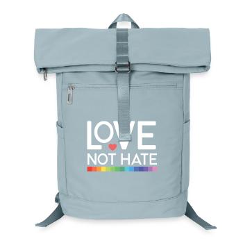 LGBT Pride Month - Love not Hate - Laptop Backpack - ice blue - Front