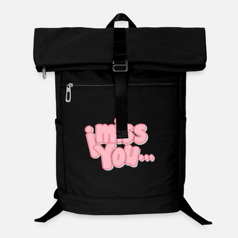 Ich vermisse dich Exklusive Designs Laptop-Rucksack 