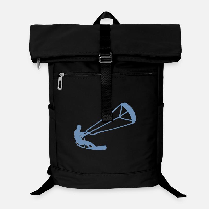 Kitesurfer Silhouette Kiteboarding Adrenaline Sport Laptop Backpack