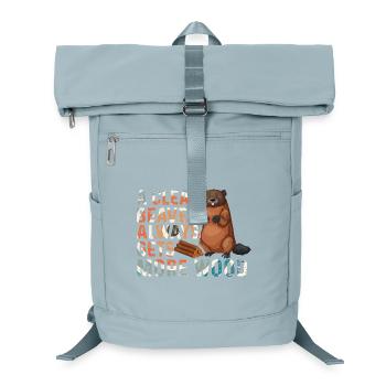 Sauberer Biber Holt Mehr Holz - Laptop-Rucksack  - Eisblau - Vorne