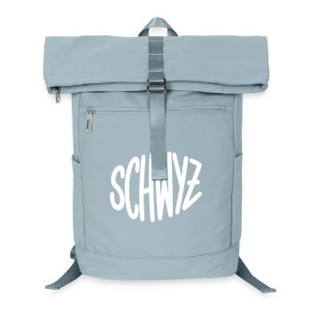 Swiss Graffiti Lettering - Laptop Backpack - ice blue - Front