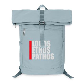Logos Ethos Pathos Rhetorik Philosophie Student - Laptop-Rucksack  - Eisblau - Vorne