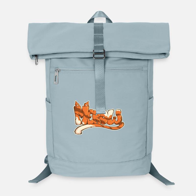 Merow, ein gezogenes Wort Laptop-Rucksack 