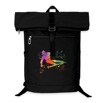 Alpine skiing Winter sports Nordic skiing - Laptop Backpack - black - Front