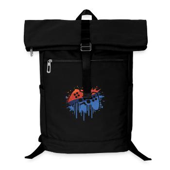 Gaming retro - Laptop-Rucksack  - Schwarz - Vorne