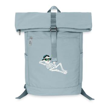 Casual skeleton in sunglasses - Laptop Backpack - ice blue - Front