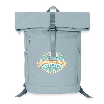 Zuhause ist, wo du parkst - Campen - Laptop-Rucksack  - Eisblau - Vorne