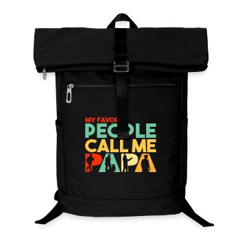 Design der Definition des Patrouillenoffiziers - Laptop-Rucksack  - Schwarz - Vorne
