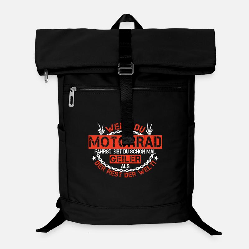 Motorrad Biker Geil lustig Spruch Laptop-Rucksack 