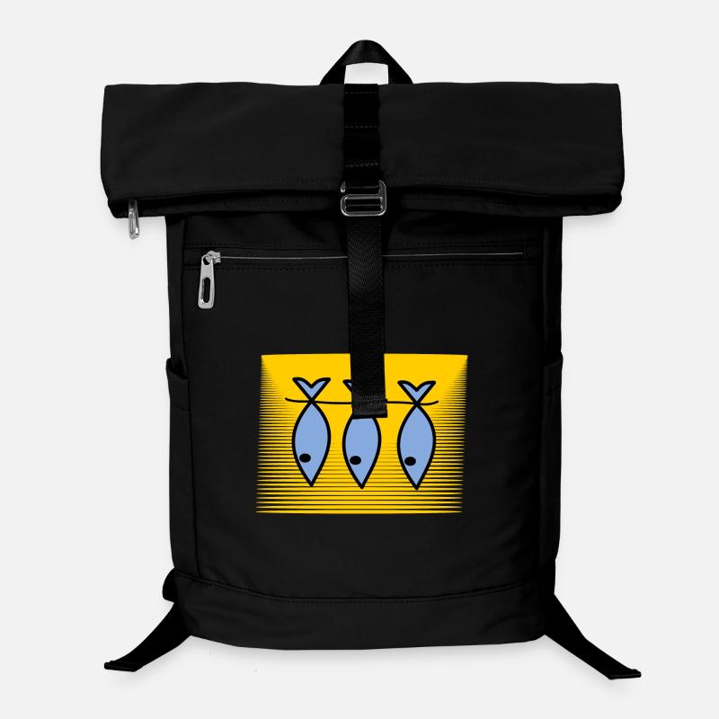 SARDINE. FISH. APRIL FOOL. EASTER. SEA Laptop Backpack