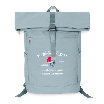 Radiologie, Röntgenbild Schädel lustig Weihnachten - Laptop-Rucksack  - Eisblau - Vorne