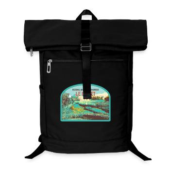 Faouet Landscape Badge: Breton Nature - Laptop Backpack - black - Front