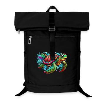 Schildkröte - Laptop-Rucksack  - Schwarz - Vorne
