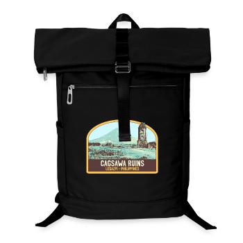 Ruins of Cagsawa, Mayon Volcano, Philippines - Laptop Backpack - black - Front