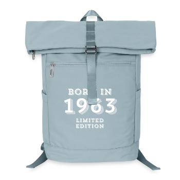 1963, year of birth, date of birth - Laptop Backpack - ice blue - Front