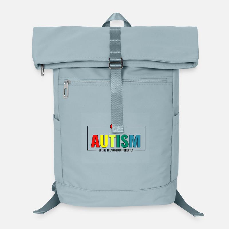 Rainbow Autism with Heart Laptop Backpack