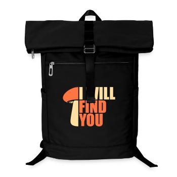 Pilz Je te trouverai Lustig Humour Spruch - Sac à dos ordinateur - noir - Devant