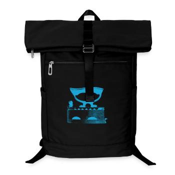 Bügeleisen alt - Laptop-Rucksack  - Schwarz - Vorne