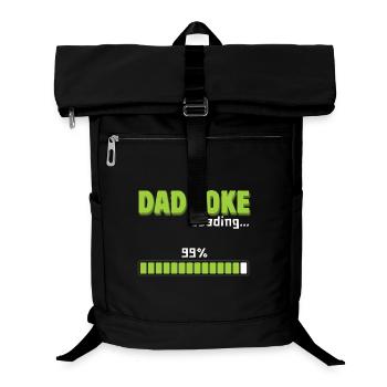 Papa-Witz lädt 99 % – lustiges Geschenk für Papa - Laptop-Rucksack  - Schwarz - Vorne