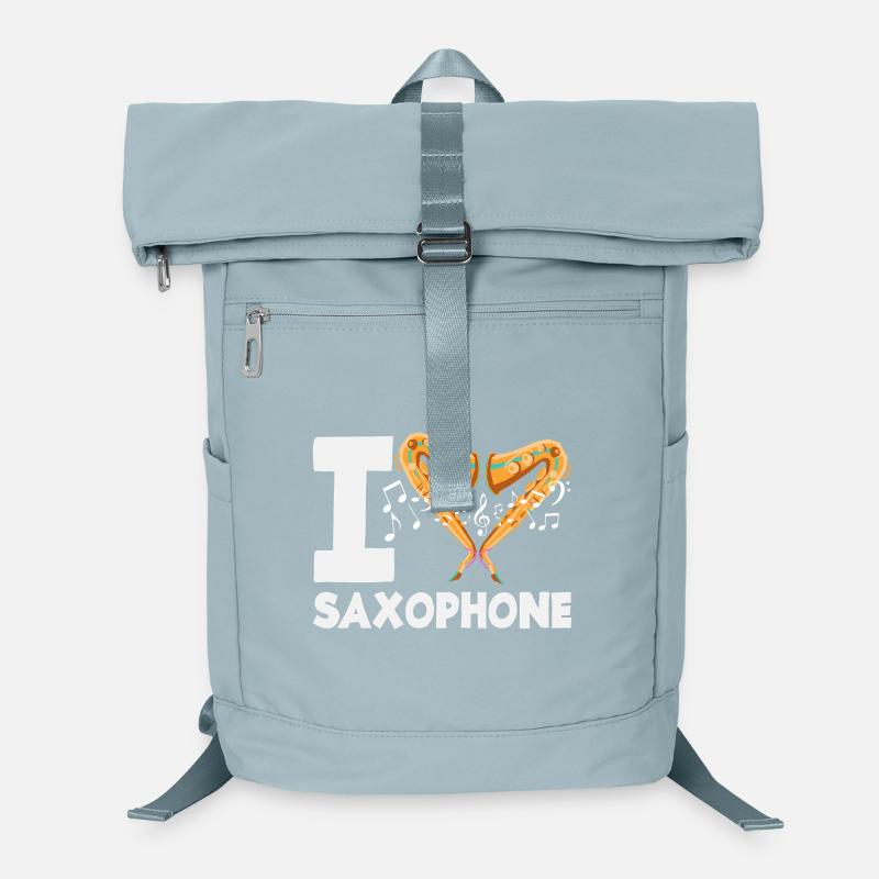 Ich Liebe Saxophon Saxophonist Laptop-Rucksack 